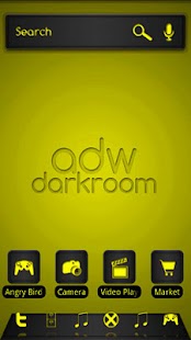 Free ADW Theme Darkroom Yellow APK for PC