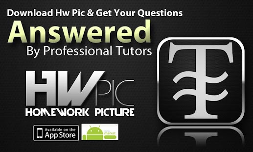 HwPic Homework Tutor