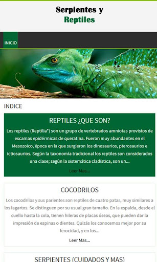 Serpientes y reptiles