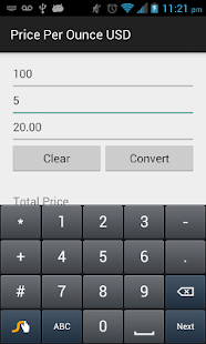 Price Per Ounce USD Screenshots 2
