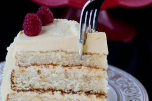 White Cake with Jack Daniels Buttercream