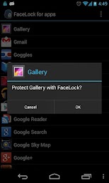 FaceLock for apps Captura de tela 3