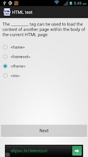 Download HTML test APK for Android