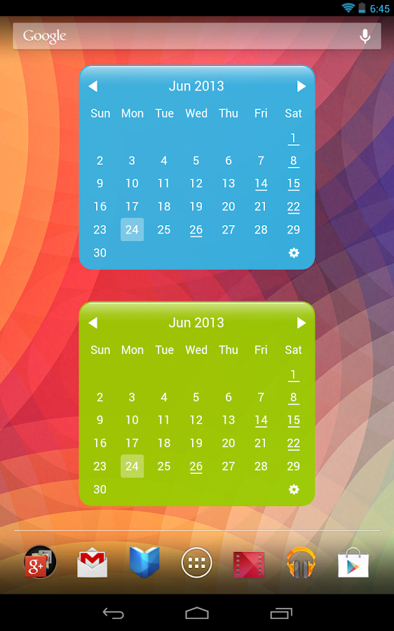 My Month Calendar Widget - screenshot