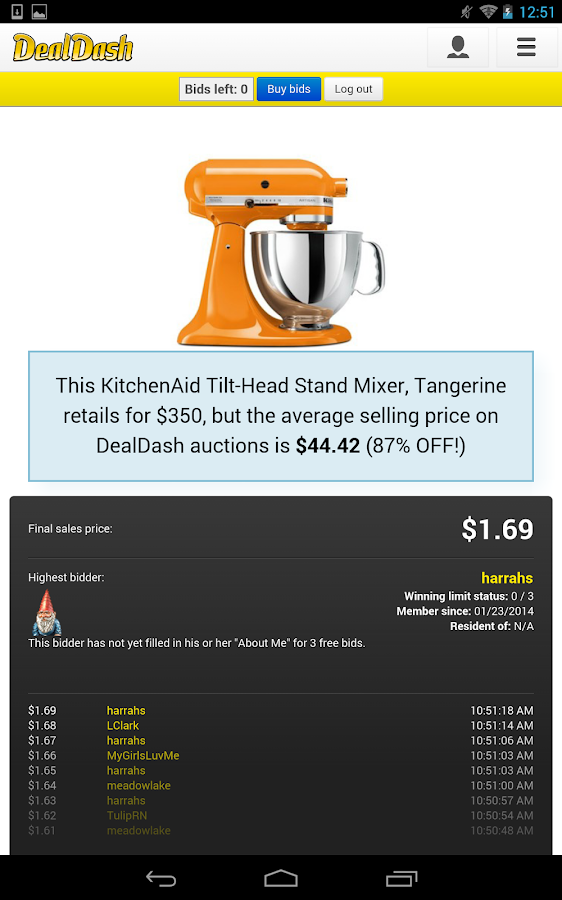 DealDash Android Apps on Google Play