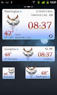 Christmas Theme GOWeatherEX Screenshots 1