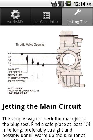 JET1 - Jetting Calculator Screen 3