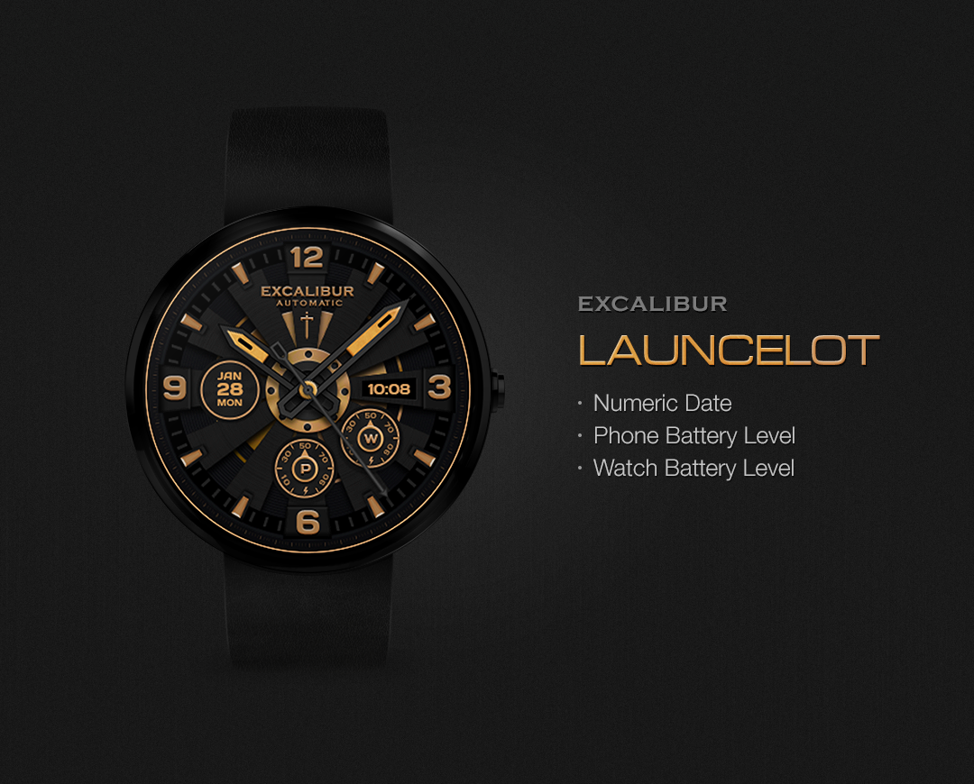 Android application Launcelot watchface by Excalib screenshort