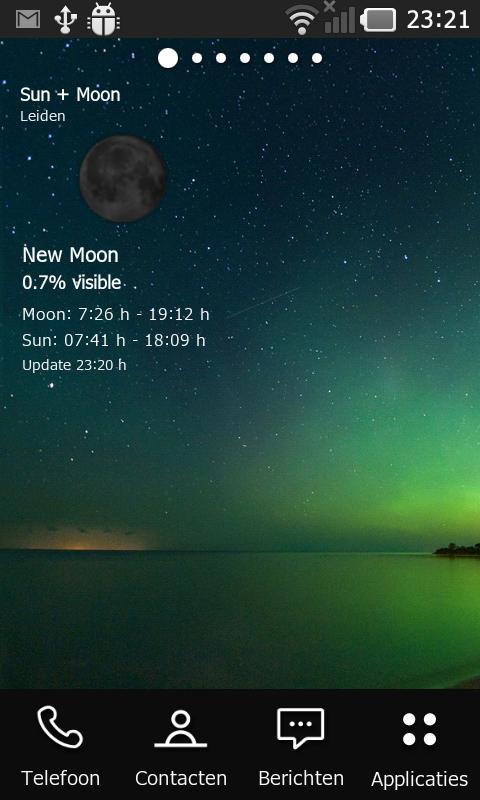 Android application Sun + Moon Widget screenshort