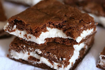 Oreo Cream FIlled Brownies