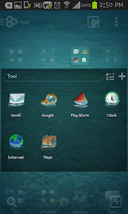download on the sea go launcher theme free