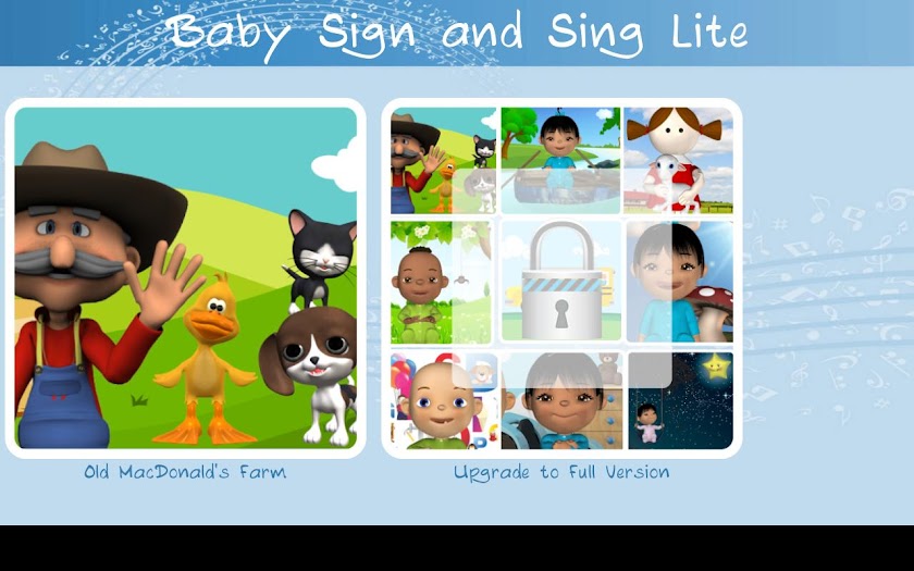 Baby Sign and Sing Lite Screen 2