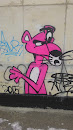 Граффити Розовая Пантера