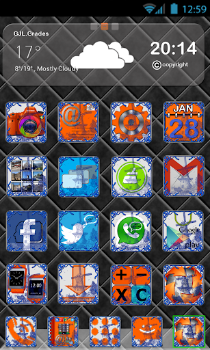 GLE theme Delft Blue Tile