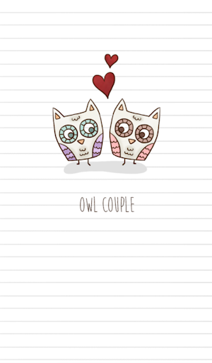 owl couple 카카오톡 테마