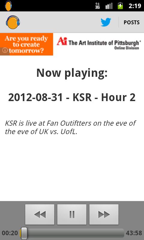 Kentucky Sports Radio (KSR) Screen 2