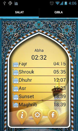 Salat Timings Alarm and Qibla