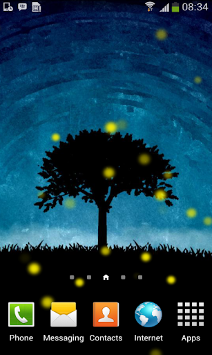 【免費個人化App】Fireflies Tree Live Wallpaper-APP點子