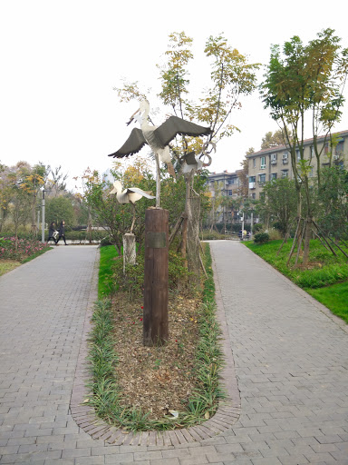 水鸟雕塑