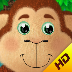 Nursery rhymes: 5 Monkeys HD logo