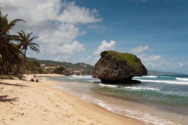 The village of Bathsheba, located on the rugged east coast of Barbados.