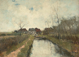 RIJKS: Anton Mauve: Huisje aan een sloot 1888