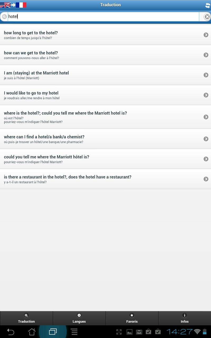 Dictionary in 180 languages Screen 2