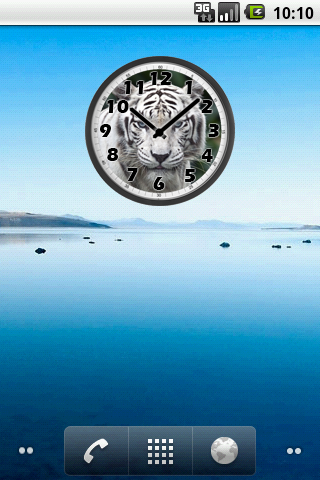 White Tiger Clock