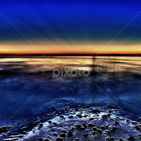 Super Moon Eve Sunsets by Carey Carter - Landscapes Sunsets & Sunrises