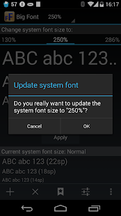 Big Font (change font size) - screenshot thumbnail