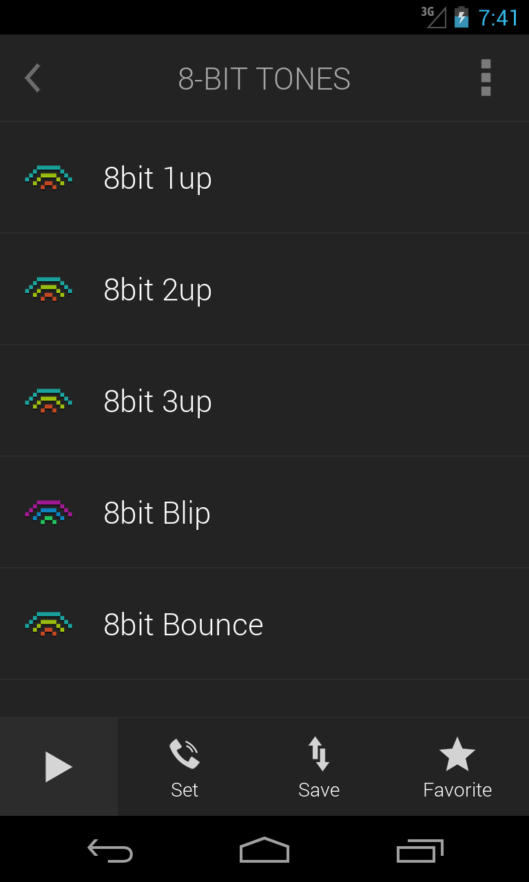 8-Bit Ringtones Screen 2