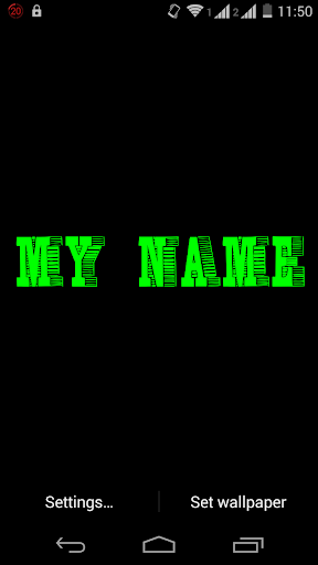 【免費個人化App】My Name 3D Live Wallpaper-APP點子