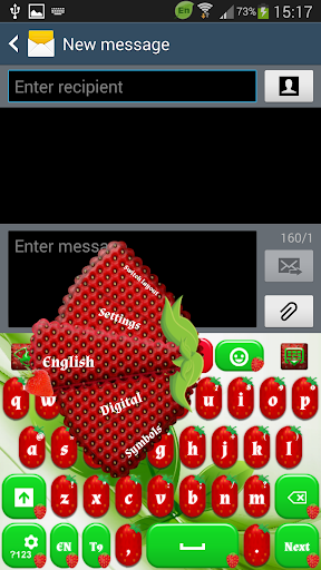 GO Keyboard Sweet Strawberry