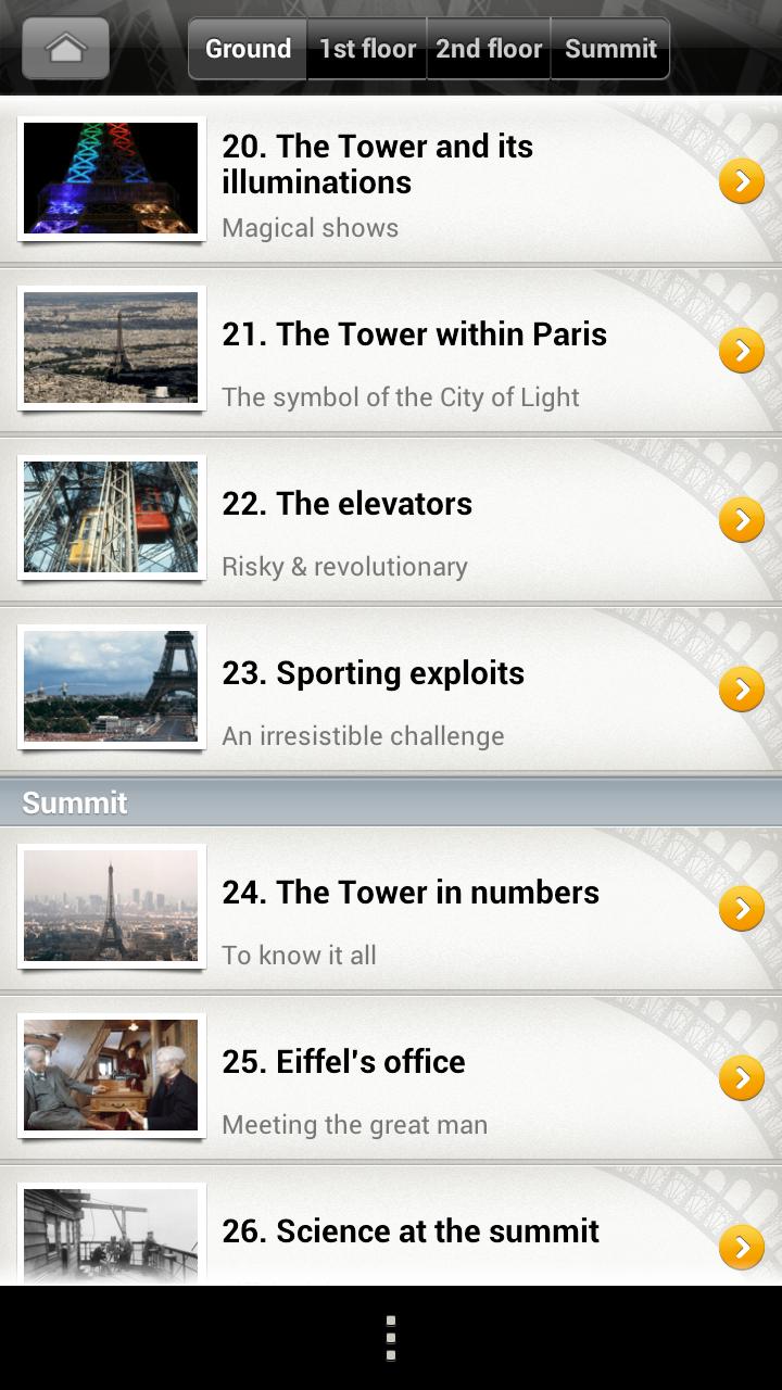 Tour Eiffel, Official Guide Screen 3
