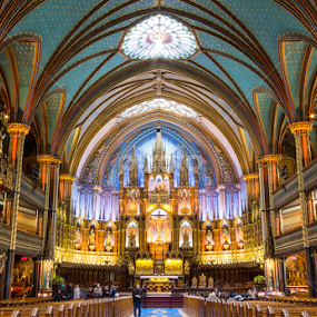 La Basilique Notre-Dame de Montréal by Michael Sharp - Buildings & Architecture Places of Worship