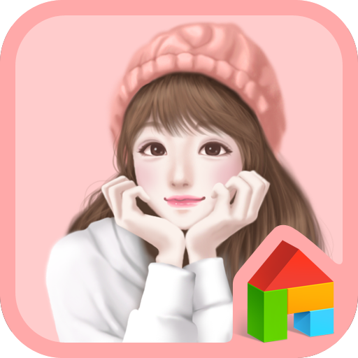 lovely girl smile dodol theme 個人化 App LOGO-APP開箱王