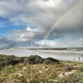 Looks like there is a pot of gold in the Cape Town Stadium. Kinda ironic you think? by Neil Brown - Landscapes Beaches