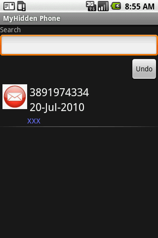 MyHiddenPhone Pro Screen 3