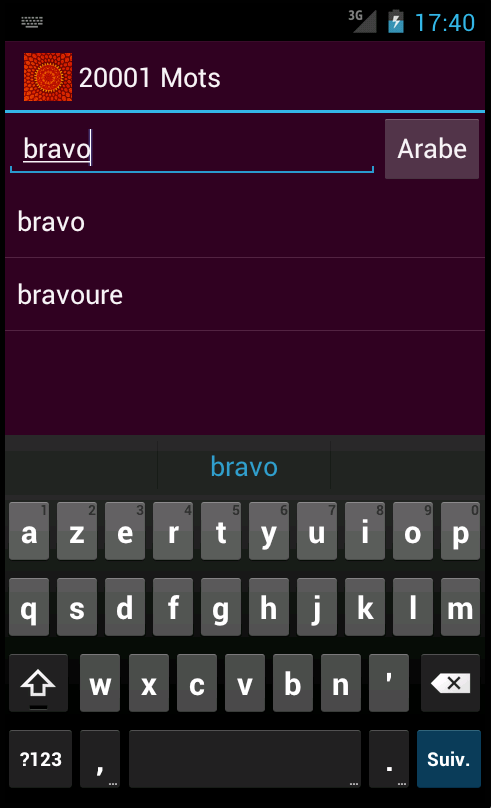 20001 Mots Screen 2