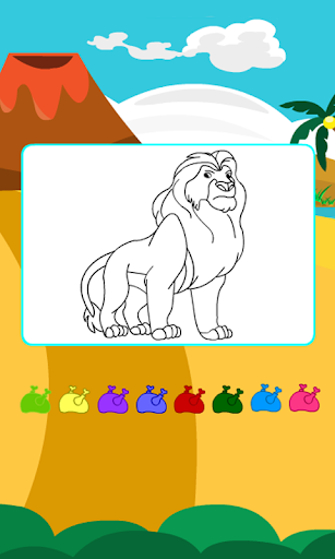 Coloring Game-Proud Lion
