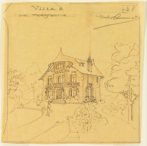 Perspective View of a Villa