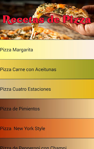 Recetas de Pizza