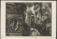 Titelprent met tempel en bouwfragmenten