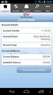 First Federal Bank Mobile App Screenshots 1