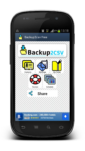 Backup2CSV Free Backup To CSV