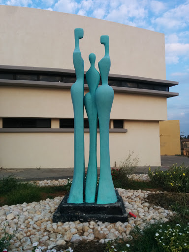 Family In Turquoise