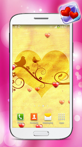 Cute Hearts Live Wallpaper HD