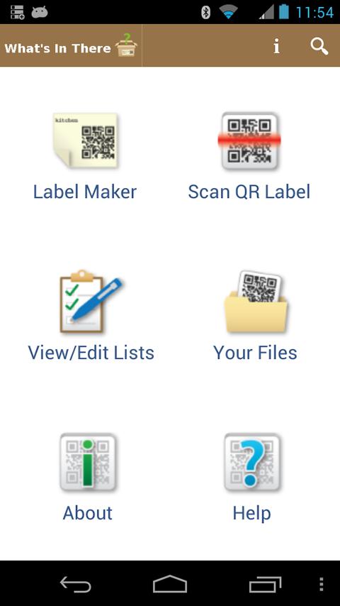 Android application Whats In There? screenshort