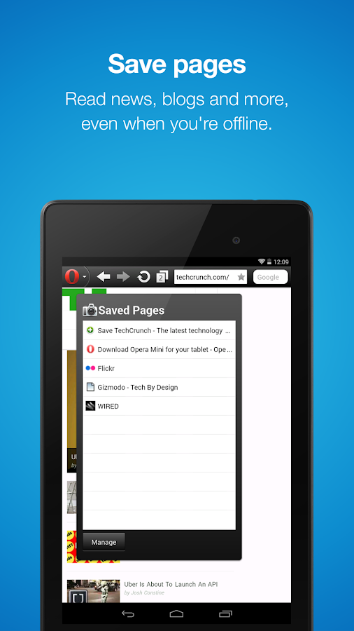 Opera Mini – Fast web browser - screenshot