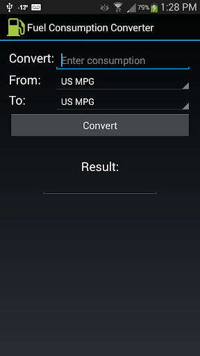 Fuel Consumption Converter